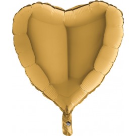 Fóliový balón Srdce zlaté