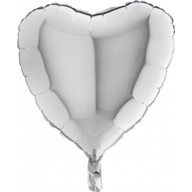 Fóliový balón Srdce strieborné