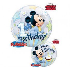 Fóliový balón Mickey Mouse Happy 1st Birthday
