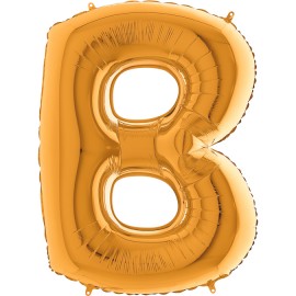 Fóliový balón písmeno B zlaté