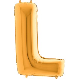 Fóliový balón písmeno L zlaté