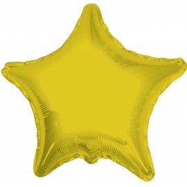 Fóliový balón Hviezda Zlatá